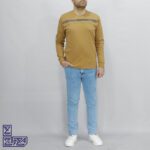 بلوز پنبه یقه گرد آستین بلند 1261