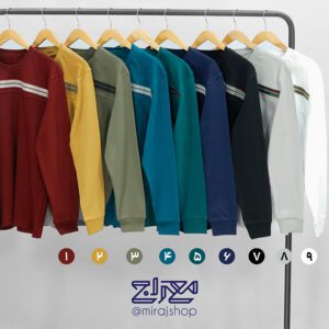 بلوز‌ پنبه‌ یقه‌ گرد‌ آستین‌ بلند 1261