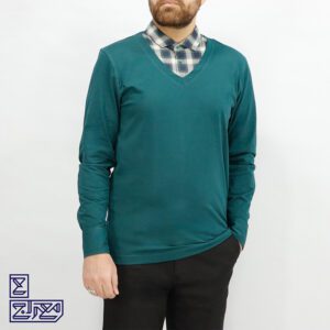 بلوز پنبه دو رو یقه پیراهنی 1269