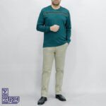 بلوز پنبه یقه گرد آستین بلند 1261