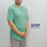 تیشرت آستین کوتاه پنبه لانگ ماراتن 1289