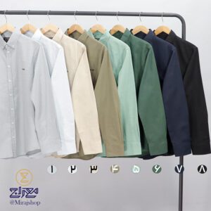 پیراهن آستین بلند پنبه لینن 1095