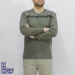 بلوز پنبه یقه گرد آستین بلند 1261