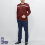 بلوز پنبه یقه گرد آستین بلند 1261