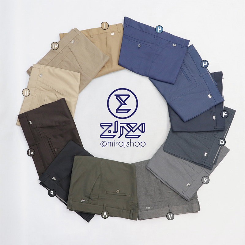 شلوارپارچه ای گاباردین یک طرف کش 2095