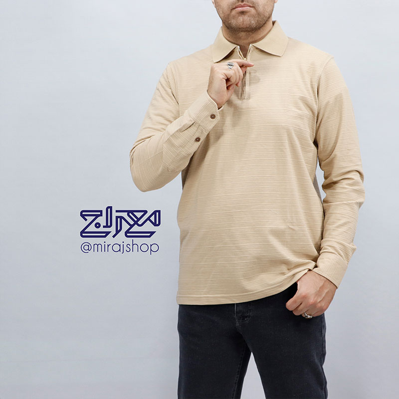 بلوز پنبه نیم زیپ 1296