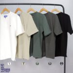 تیشرت پنبه ژاکارد یقه کوبایی 2196