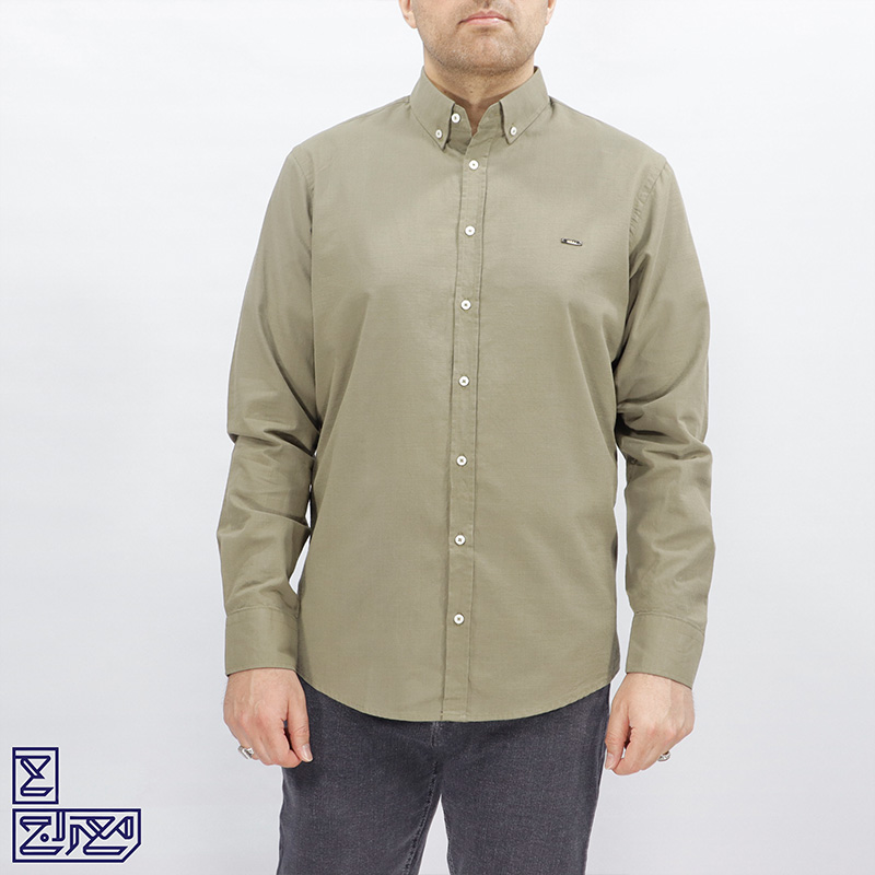 پیراهن آستین بلند پنبه لینن 1095