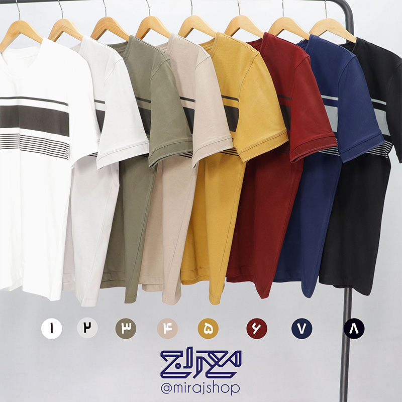 تیشرت آستین کوتاه طرحدار 2192