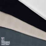 تیشرت پنبه بیسکویتی آستین کوتاه نیم زیپ 2198